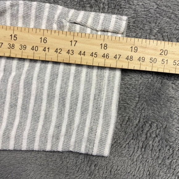 NEXT Top Womens 8‎ Gray Striped Long Blouse Maternity Pocket 3/5 Sleeve Shirt - Picture 14 of 16